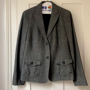 Lands End wool tweed blazer